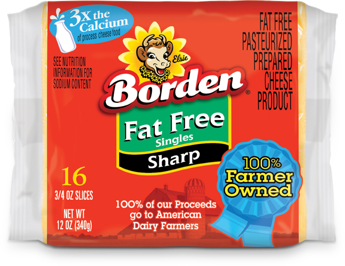 fat_free_sharp_singles Borden Cheese