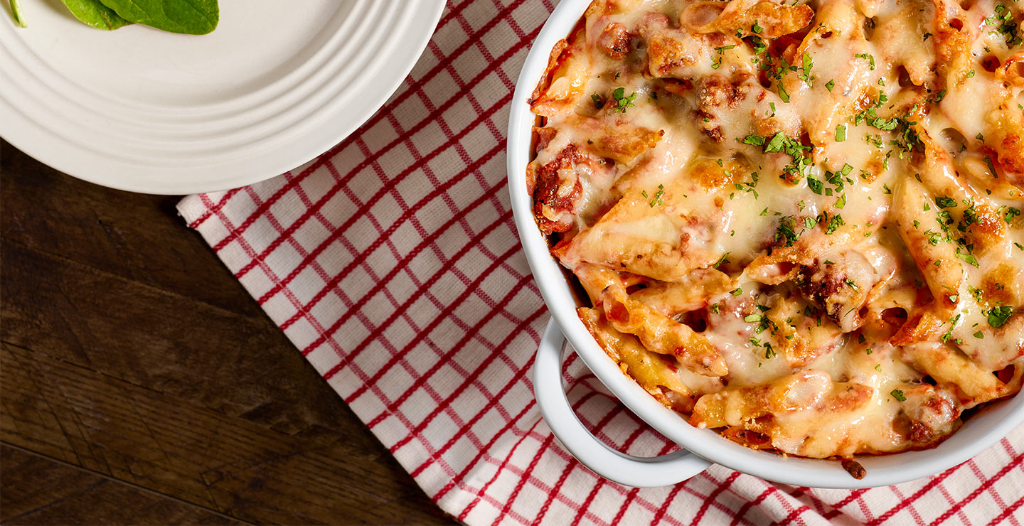 Baked Mostaccioli Borden Cheese