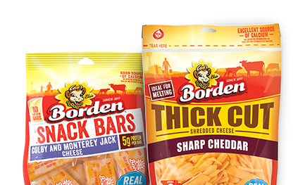 packages of snack bars and thick cut cheddar