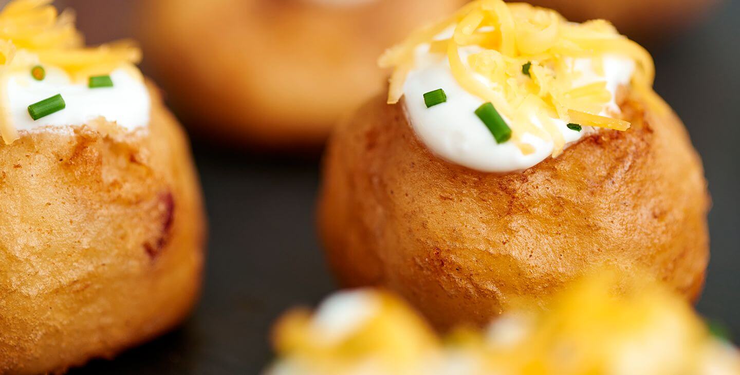 Crispy Cheddar Mashed Potato Puffs