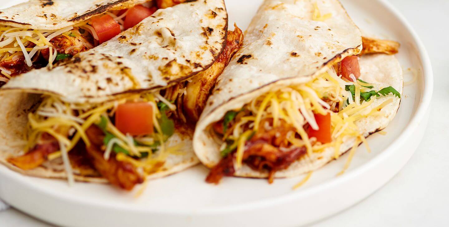 Southwest BBQ Chicken Tacos - Borden® Cheese