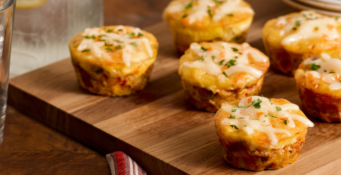Spicy Sausage & Egg Minis - Borden® Cheese