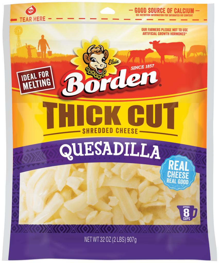 32oz Quesadilla Thick Cut Shreds Borden® Cheese