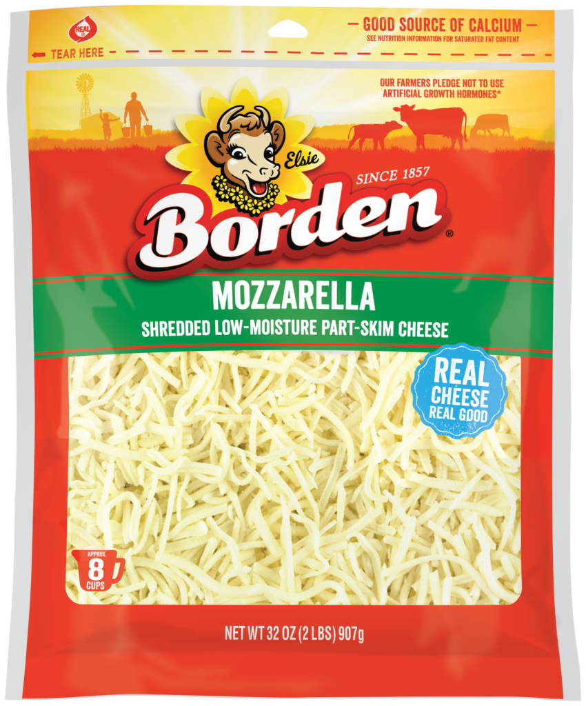 32oz Mozzarella LowMoisture Part Skim Shreds Borden® Cheese