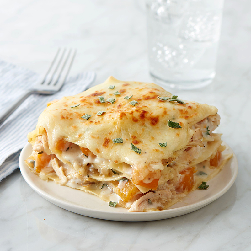 Chicken and Butternut Squash Lasagna Borden® Cheese